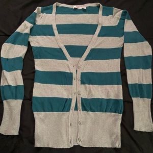 BONGO open front striped cardigan